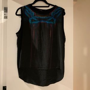 Theyskens’ Theory Black Neon Sleeveless Blouse - M